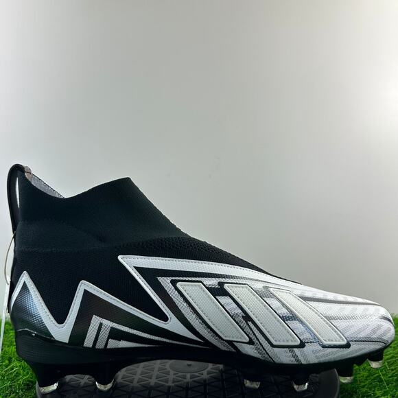Adidas Freak Ultra 23 Inline Men Size 12 Black White Football Cleats GW4169 NEW - Picture 4 of 8